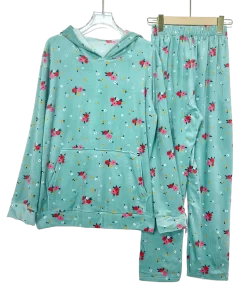 Velvet Hoodie Women Pijama