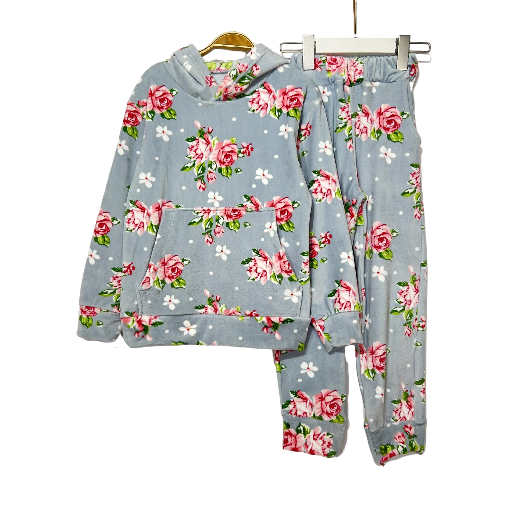 Velvet Prints Hoodie Children Pijama
