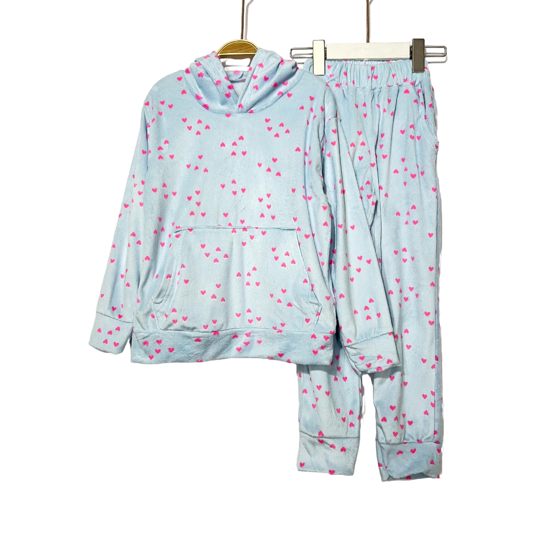 Velvet Prints Hoodie Children Pijama - Image 3