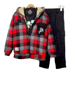 Alternative view of Fur Carreaux Children Set