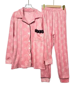 Velvet B Button Women Pijama