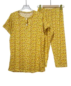 Rib B Capris Women Pijama