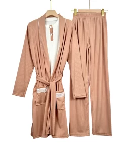 Rib Robe Women Pijama