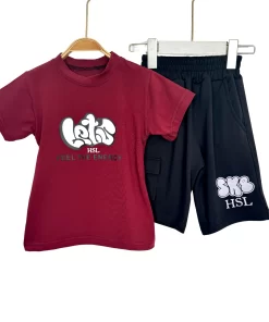 Alternative view of Kids’ Summer Cotton T-Shirt & Shorts Set by HSL – Feel The Energy