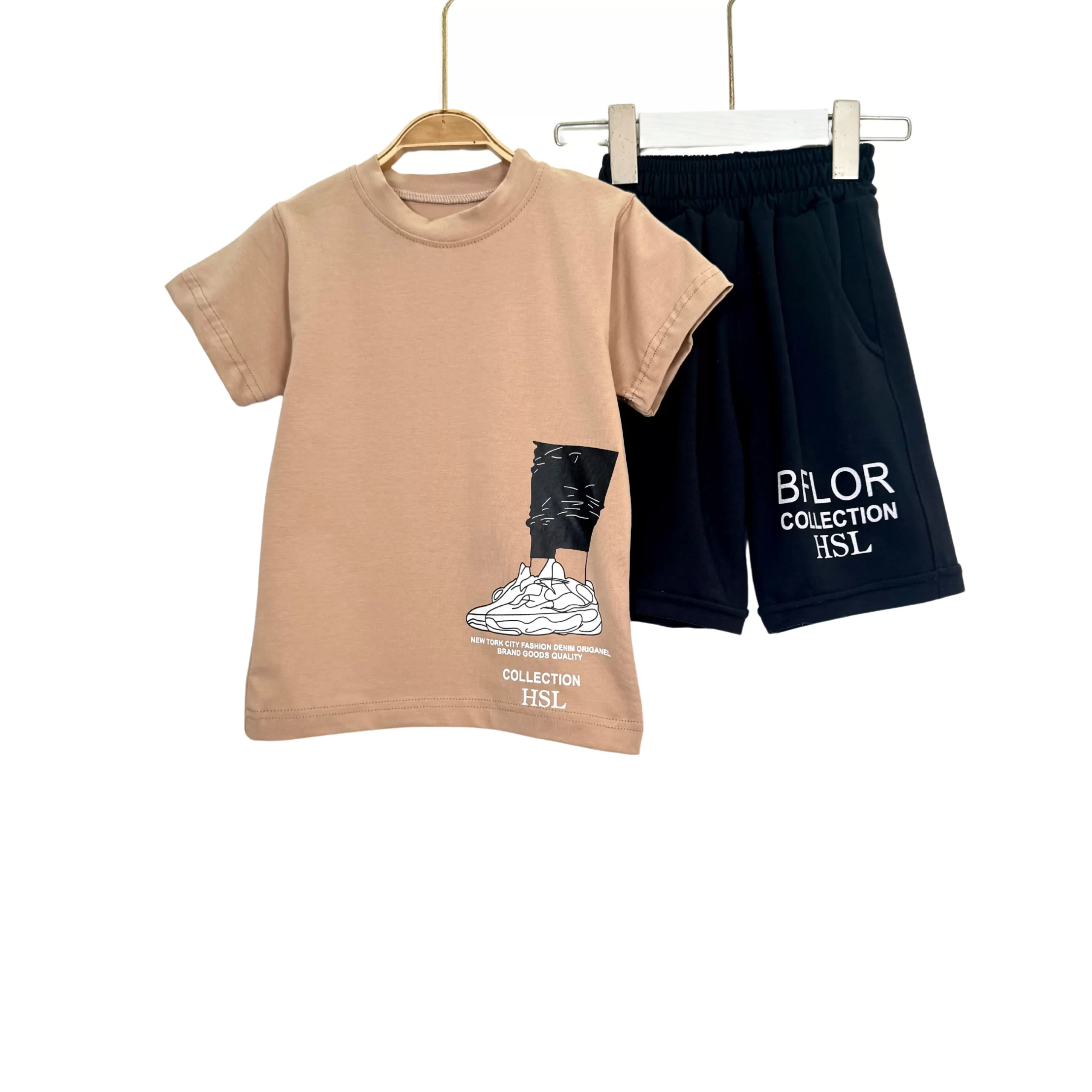 Teens’ Summer Cotton Set – Tee & Black Shorts | HSL Street Style - Image 6