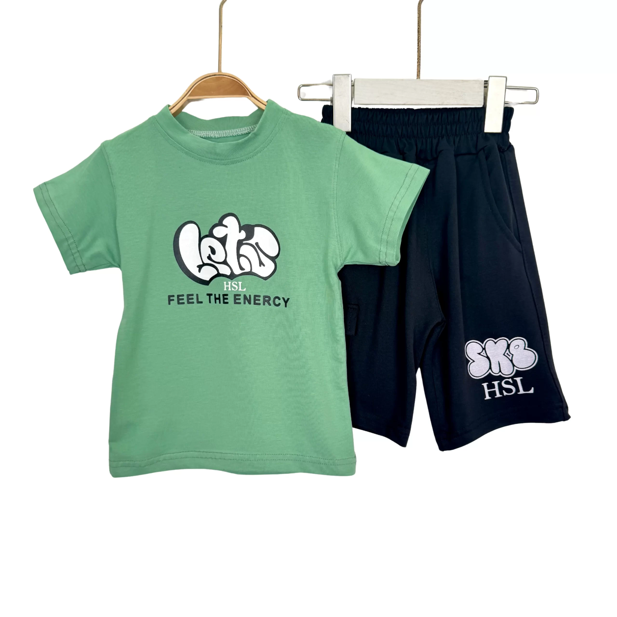 Kids’ Summer Cotton T-Shirt & Shorts Set by HSL – Feel The Energy - Image 4