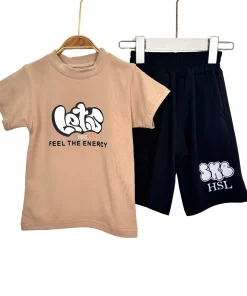 Kids’ Summer Cotton T-Shirt & Shorts Set by HSL – Feel The Energy