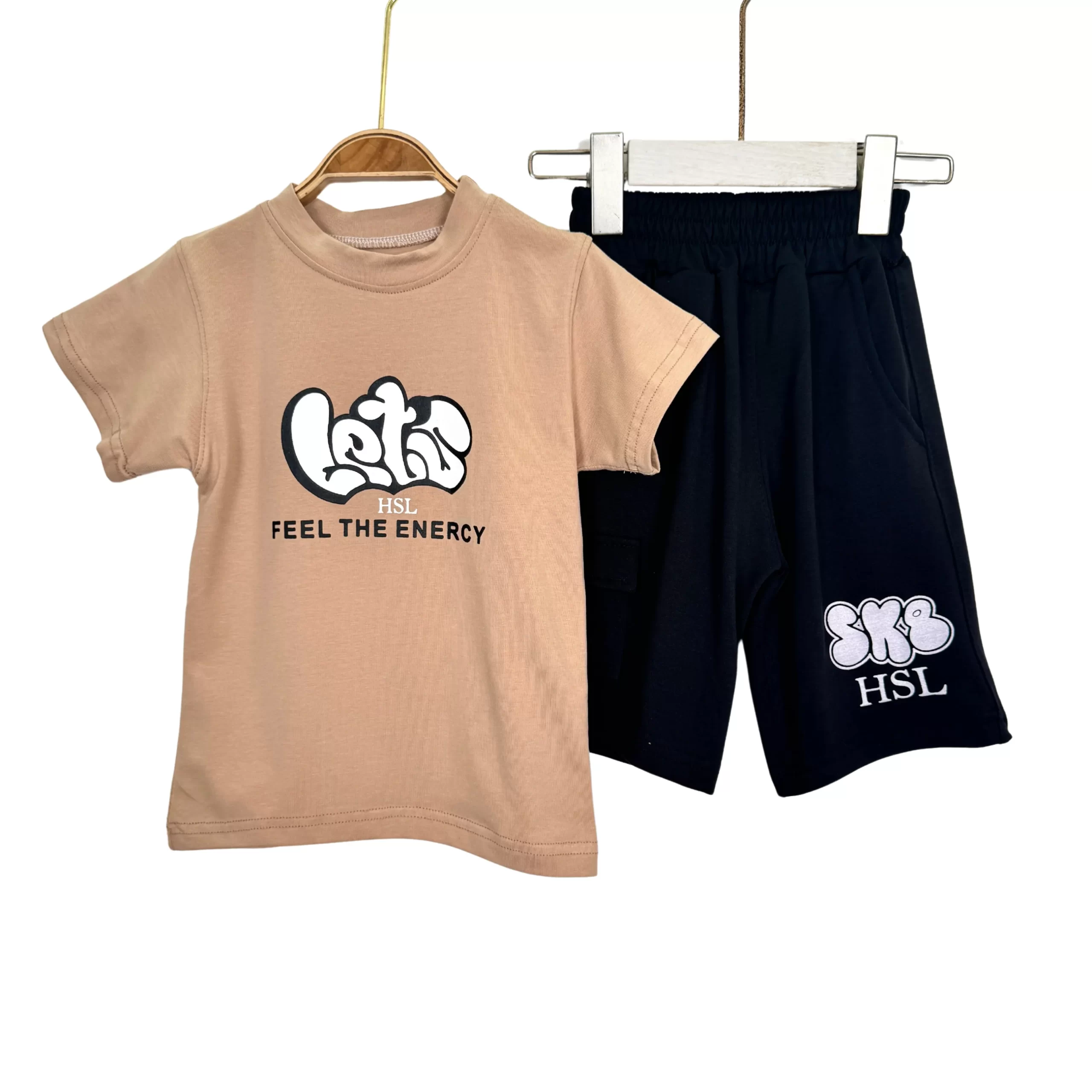 Kids’ Summer Cotton T-Shirt & Shorts Set by HSL – Feel The Energy