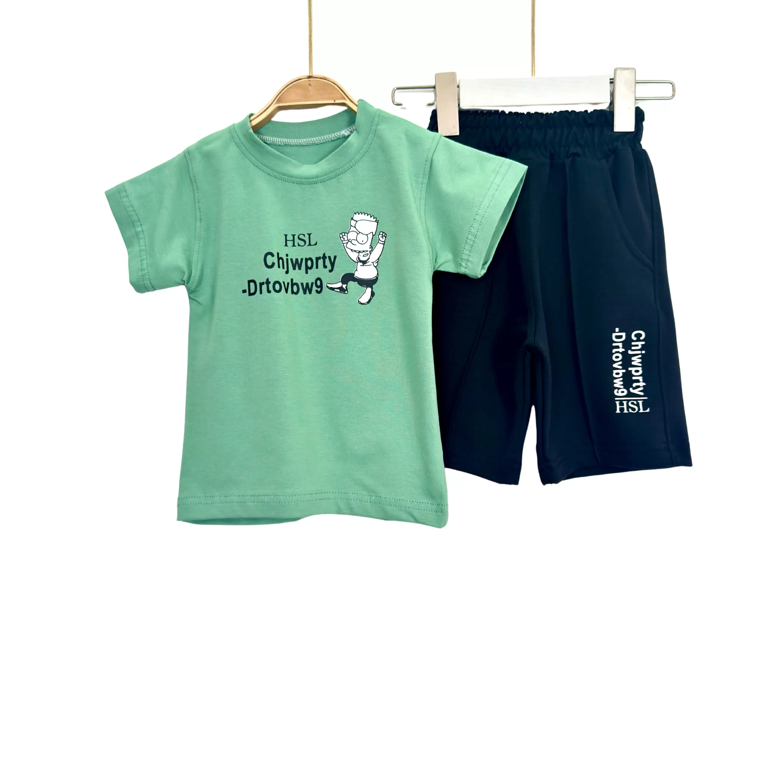 Boys’ Summer Cartoon Pajama Set with Shorts - Image 4