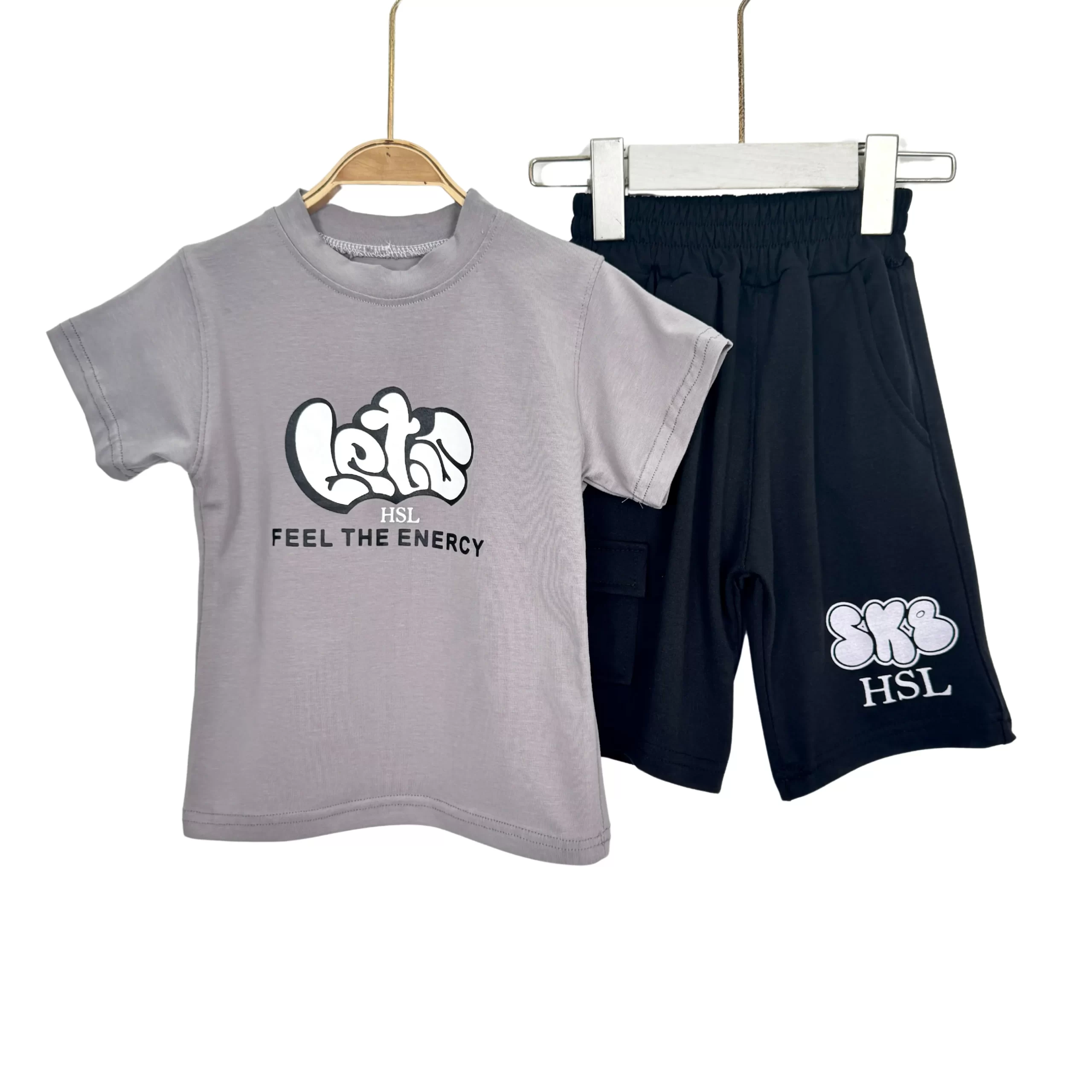 Kids’ Summer Cotton T-Shirt & Shorts Set by HSL – Feel The Energy - Image 6