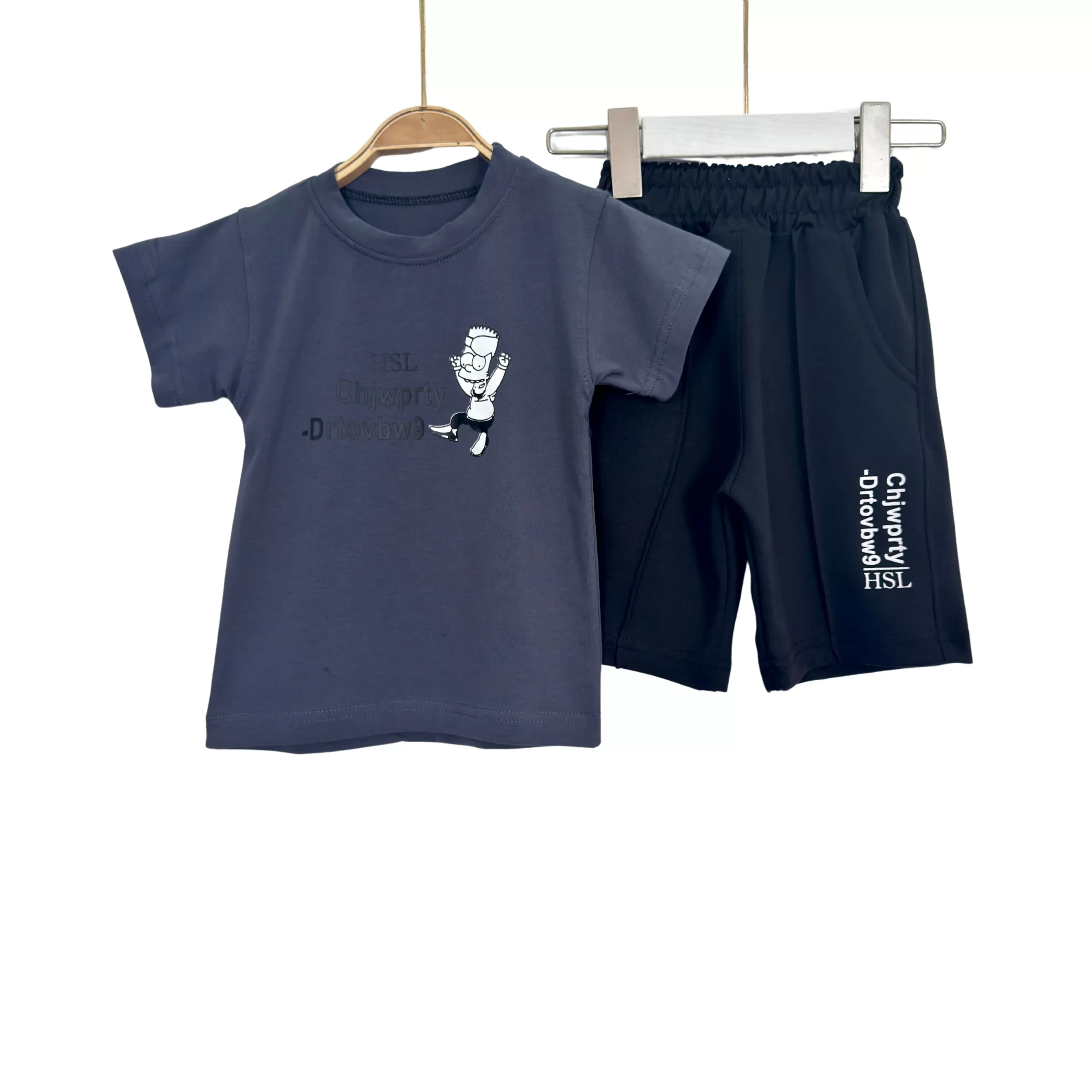 Boys’ Summer Cartoon Pajama Set with Shorts - Image 6