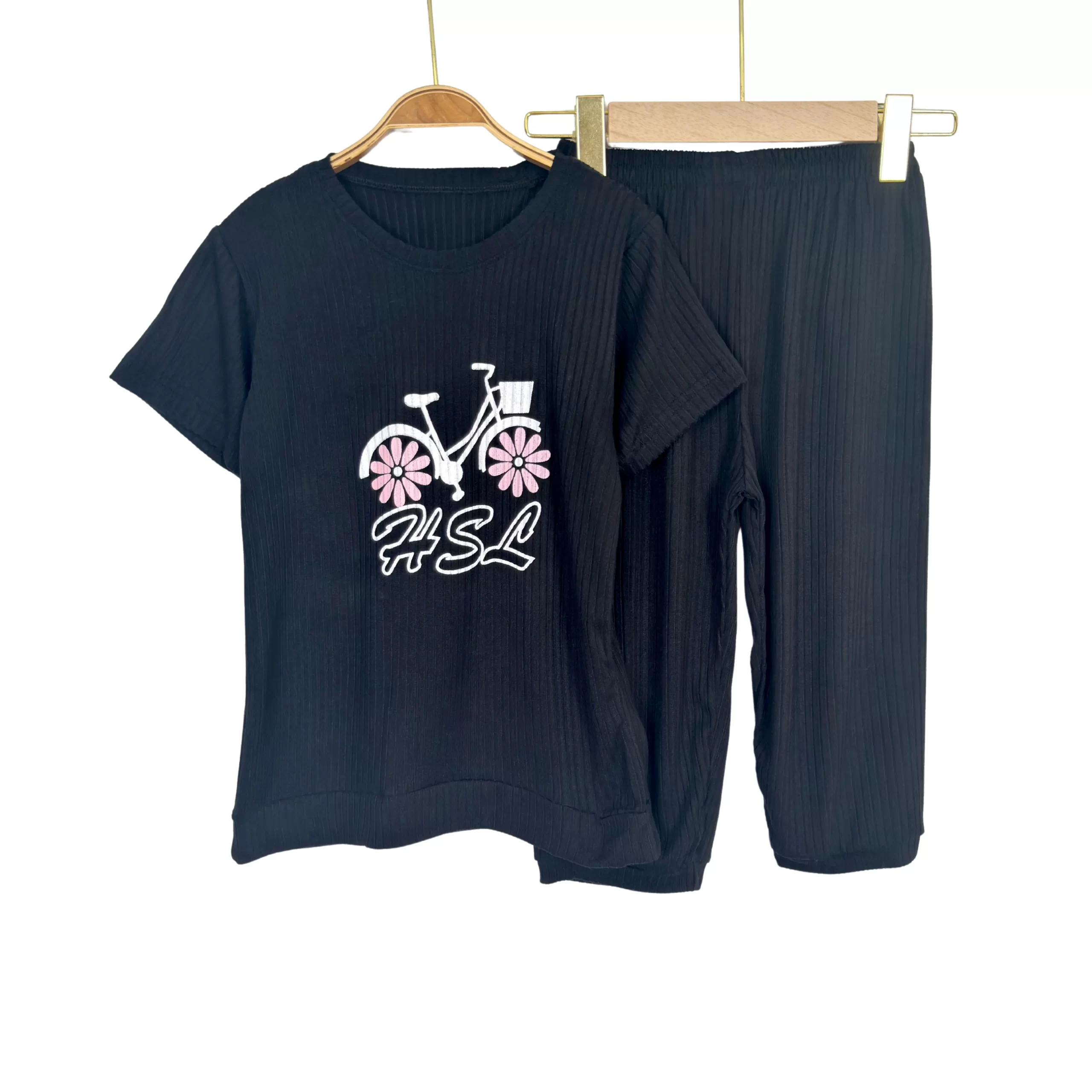 Soft Cotton Girls' Summer Pajama Set - Image 3