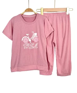 Soft Cotton Girls' Summer Pajama Set