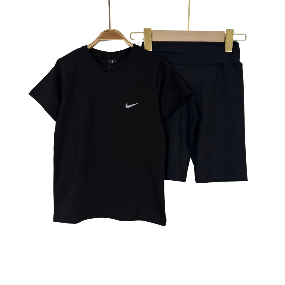 Girls' Summer Activewear Set – T-Shirt & Biker Shorts - Image 3