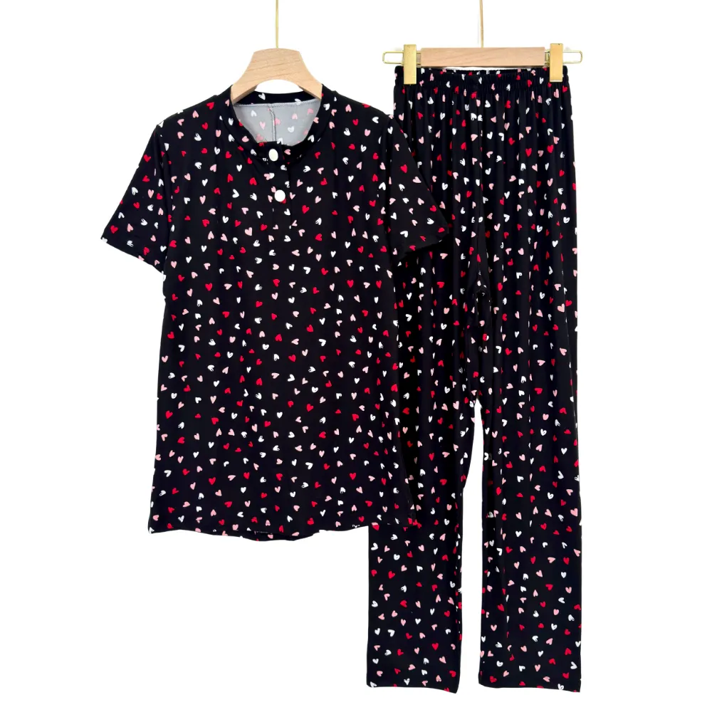 Women's Summer Pajama Set – Floral Cotton Blend Comfortwear - Image 3