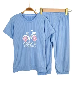 Alternative view of Soft Cotton Girls' Summer Pajama Set