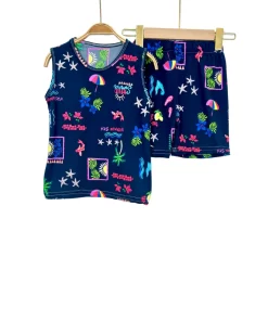 Alternative view of Unisex Kids Cotton Summer Pajama – Fun Prints
