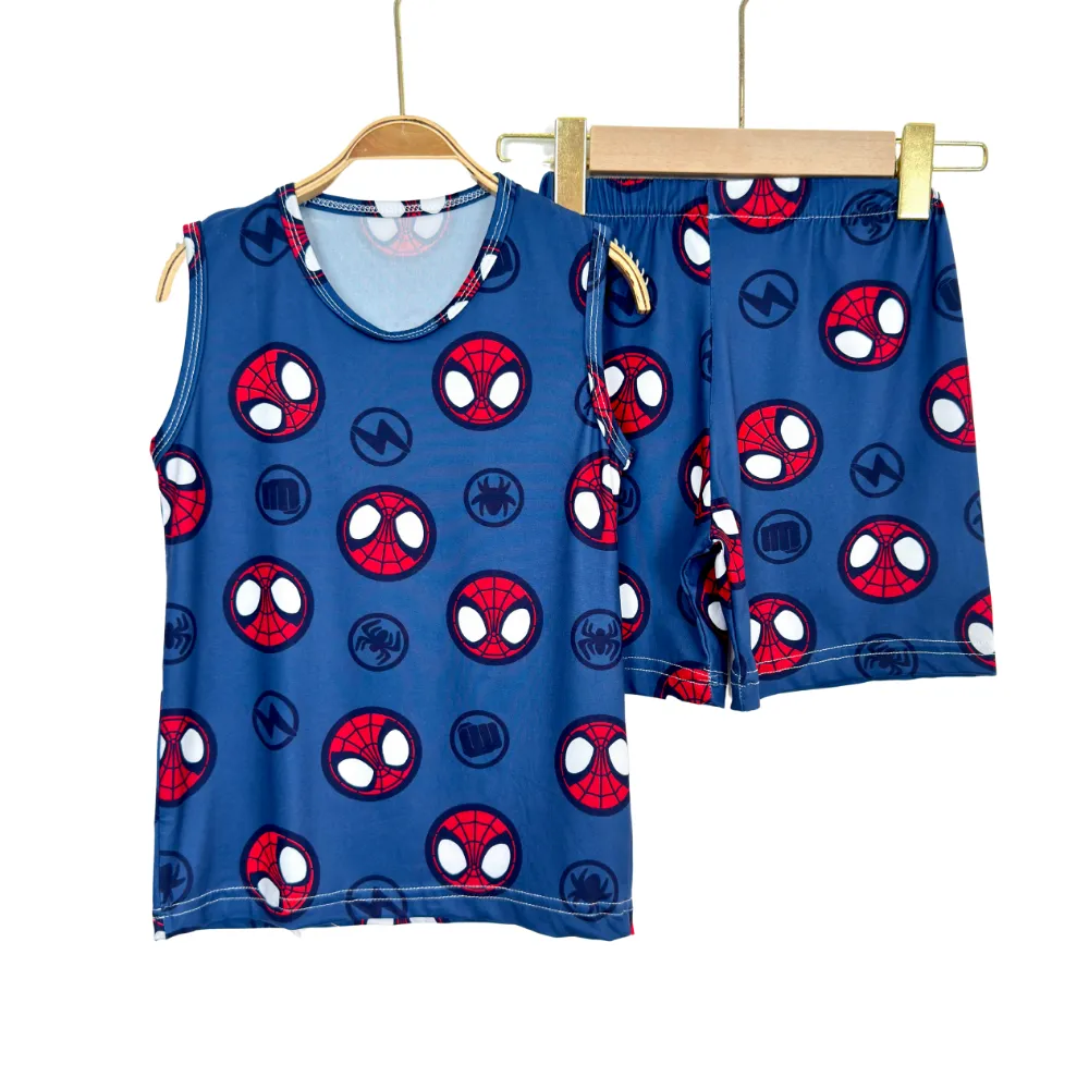 Unisex Kids Summer Pajama Set – Fun Cotton Prints - Image 4