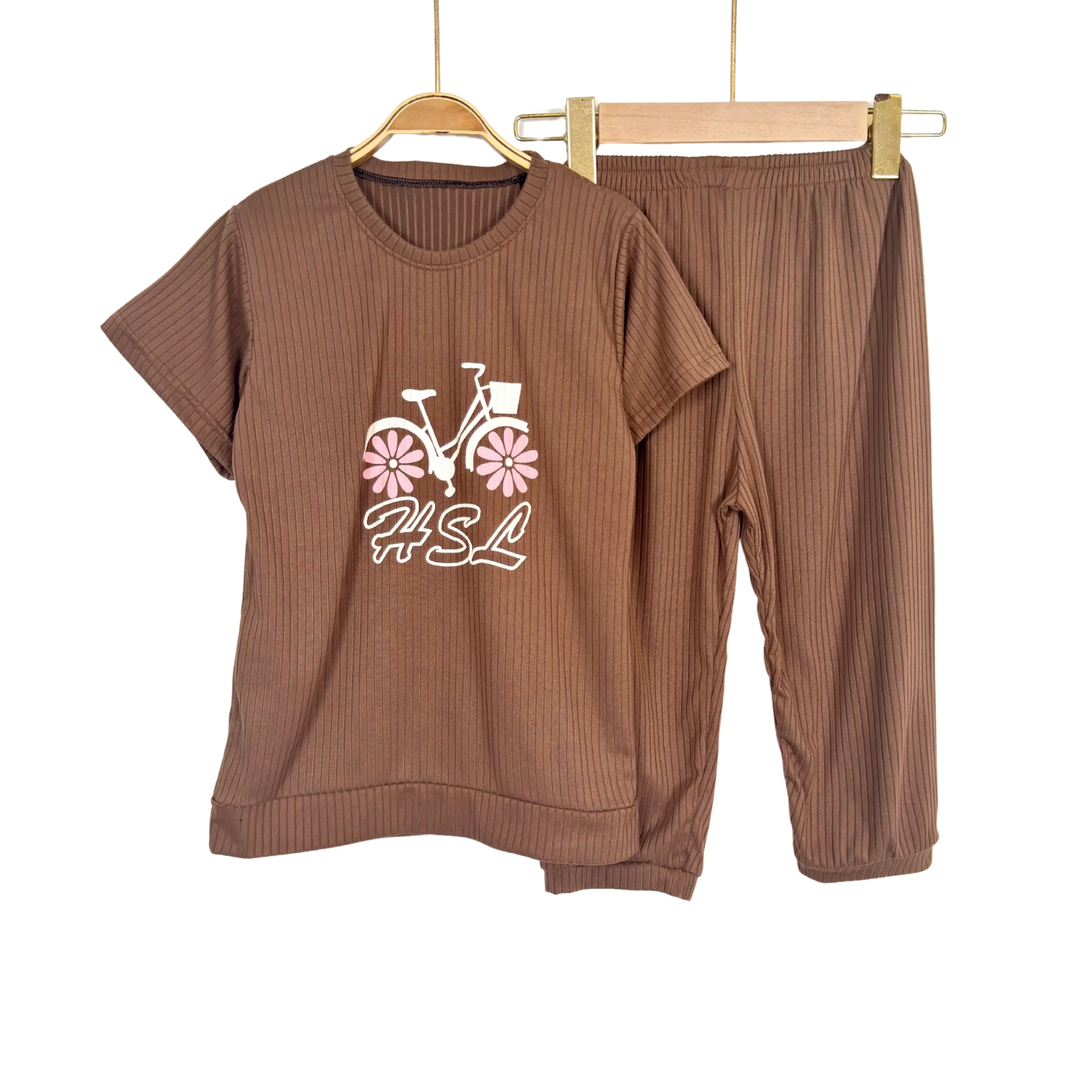 Soft Cotton Girls' Summer Pajama Set - Image 5