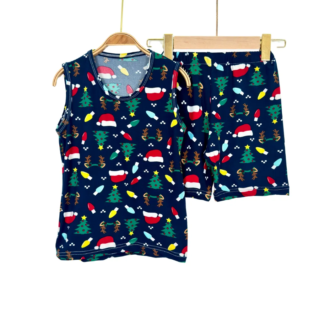 Summer Boys' Cotton Pajama Set - Sleeveless & Shorts - Image 5