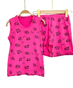 Alternative view of Unisex Kids Summer Pajama Set – Fun Cotton Prints