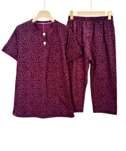 Alternative view of CozyFlow – Women’s Cotton Blend Capri Pijama