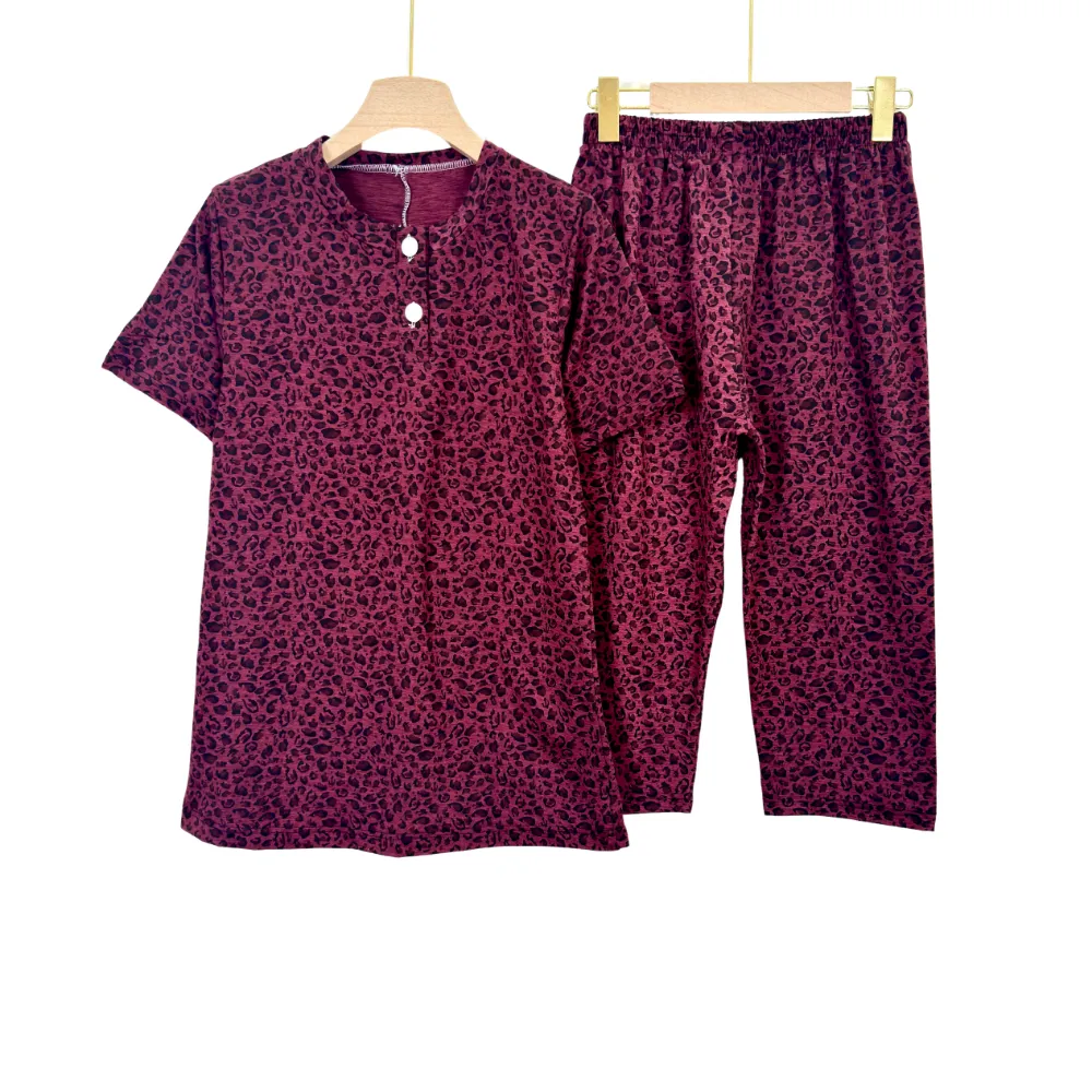 CozyFlow – Women’s Cotton Blend Capri Pijama - Image 2