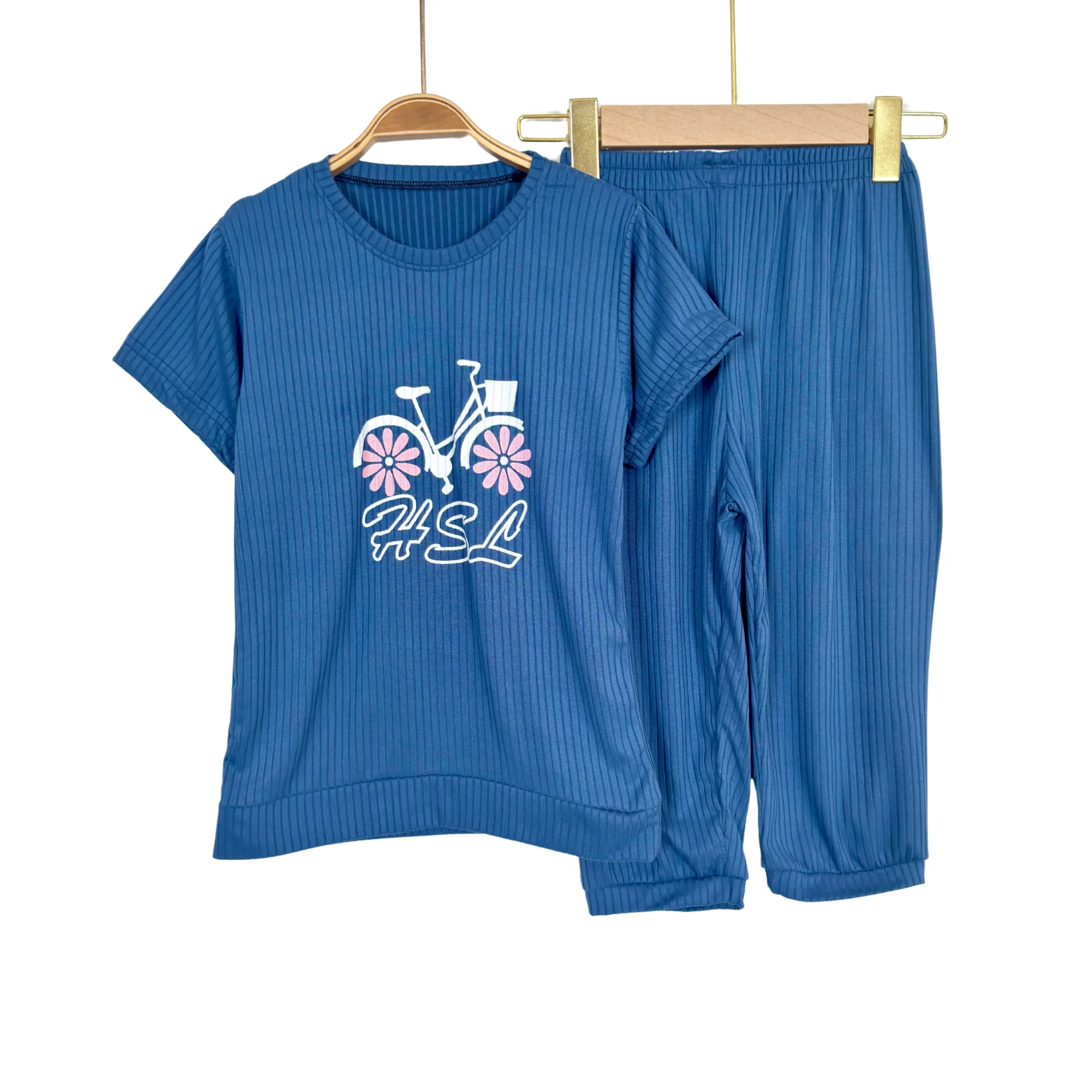 Soft Cotton Girls' Summer Pajama Set - Image 9