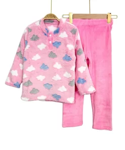 Girls Mohair Pajama – Pink Clouds Winter Set | Kids & Teens