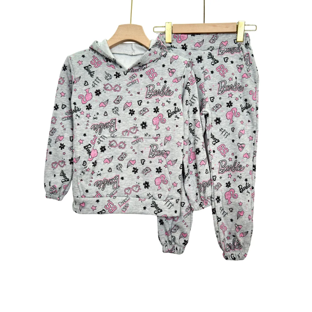 Unisex Kids Fleece Set – Prints Hoodie & Pants 2 - Image 4