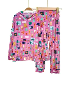 Girls Velour Pajama –  Print for Kids & Teens | Soft Winter Set