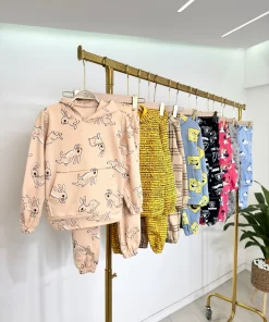 Alternative view of Unisex Kids Fleece Set –  Prints Hoodie & Pants