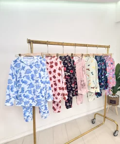 Alternative view of Girls Velour Pajama –  Print for Kids & Teens | Soft Winter Set