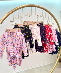 Alternative view of Kids Mohair 3-Piece Printed Pyjama Set with Robe – Soft & Cozy