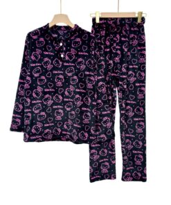 Hello Kitty Mohair Women’s Pajama Set – Regular & Plus Size