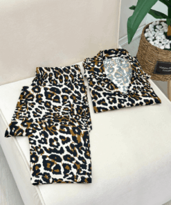 Alternative view of Pure viscose Bold Safari Leopard Print Women's Pajama Set