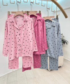 Alternative view of viscose Classic Polka Dot Women's Pajama Set