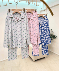 Alternative view of viscose Elegant Floral Print Women's Pajama Set