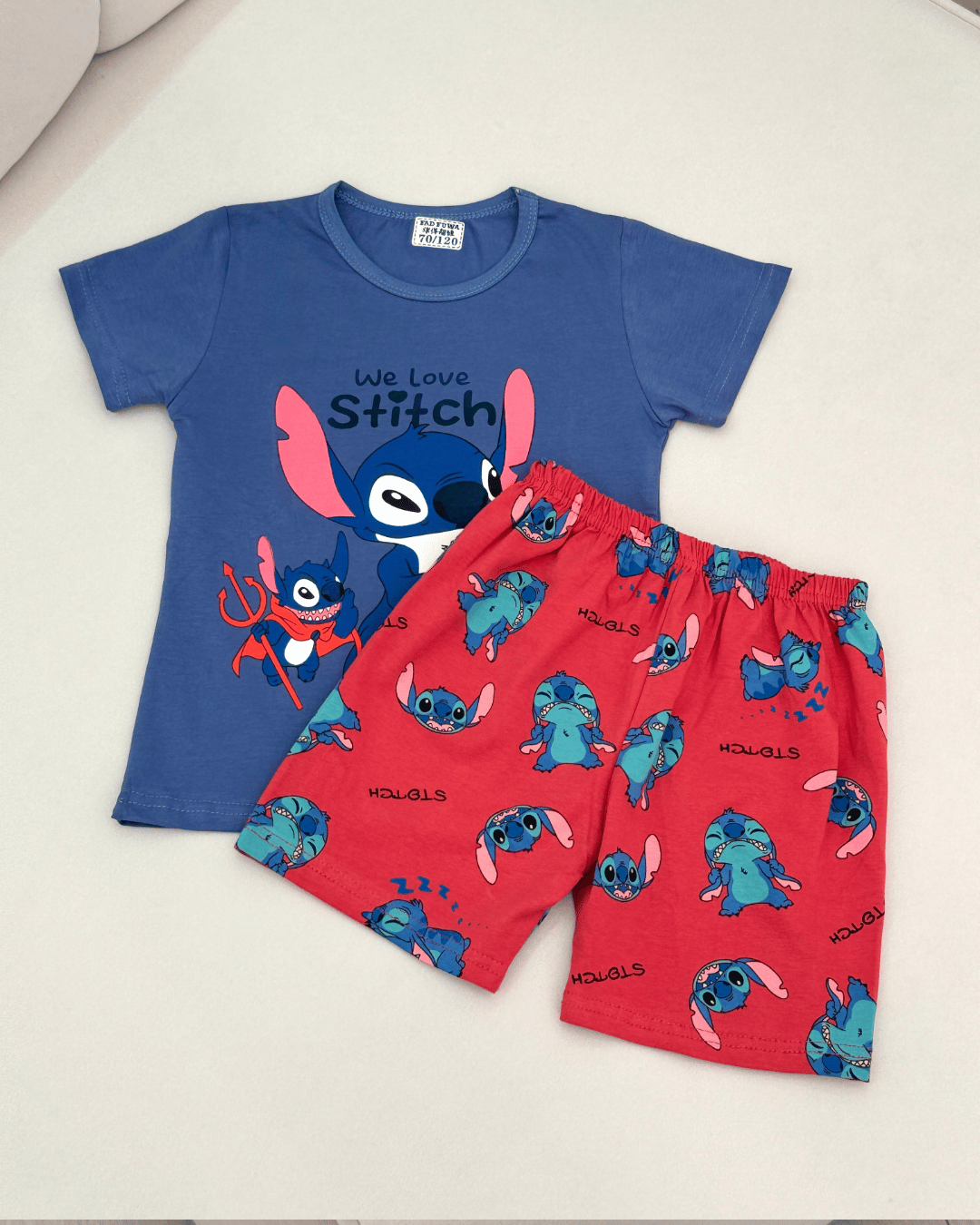 Boys' Pure Cotton Graphic Character Pajama Shorts Set