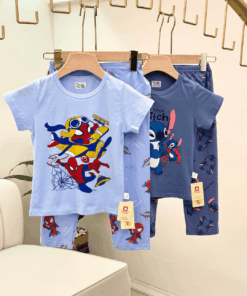 Alternative view of Children's Pure Cotton Character Print 2-Piece Pajama Set
