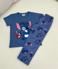 Children's Pure Cotton Character Print 2-Piece Pajama Set