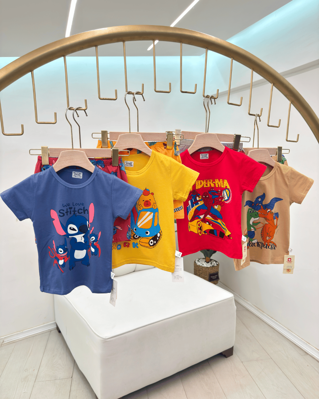 Boys' Pure Cotton Graphic Character Pajama Shorts Set - Image 2