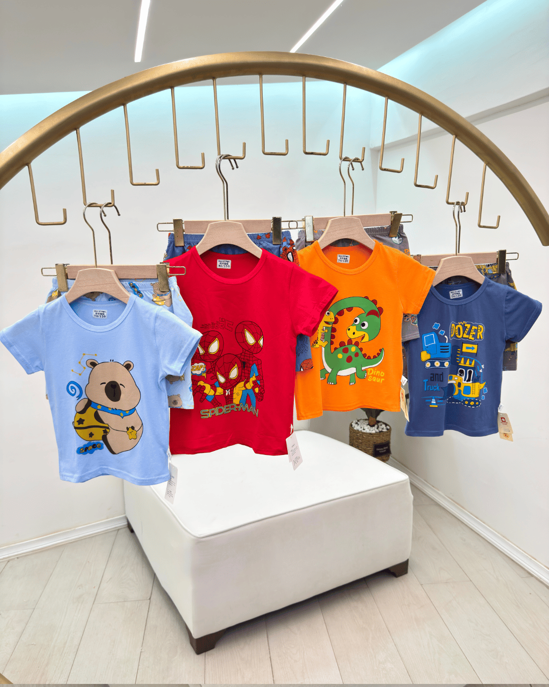 Boys' Pure Cotton Action & Character Print Pajama Shorts Set - Image 2