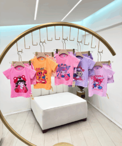 Alternative view of Girls' Pure Cotton Character Short-Sleeve Pajama & Shorts Set